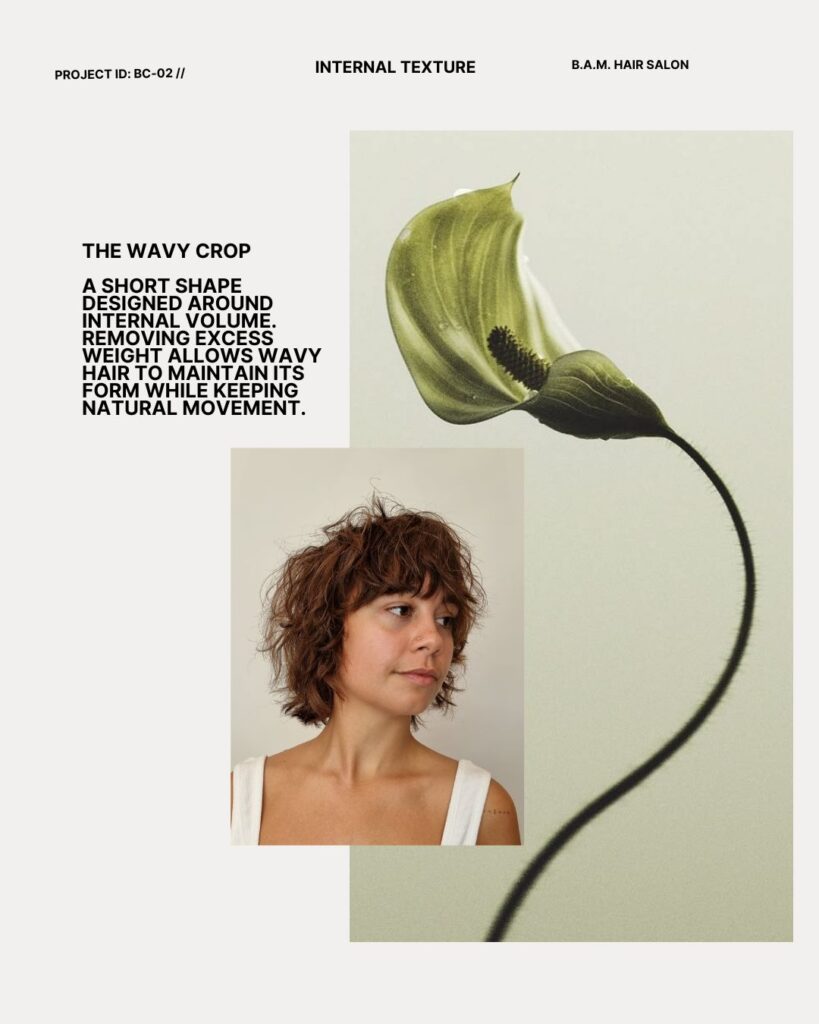 Κοντά σπαστά μαλλιά – Wavy Crop